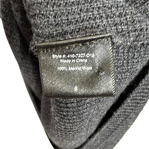 Jenni Kayne Size S Long Sleeve Merino Wool‎ Thermal Sweater Dress Charcoal Gray - Picture 6 of 7